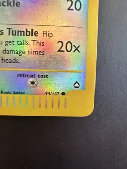 Pokemon TCG Aquapolis Miltank 94/147 Reverse Holo Card Moderately Played Vintage - Image 4