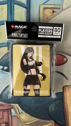 Magic The Gathering MTG Final Fantasy FF7 Tifa Card 80 Sleeves Japan Exclusive - Image 1