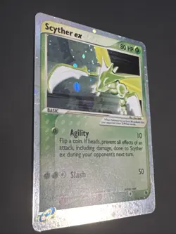Scyther EX Holo Pokemon Card 102/109 Ruby and Sapphire W/ Swirl NM - Image 4