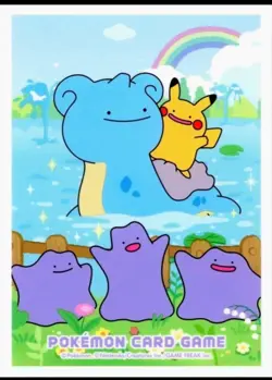 Ditto Korean Promo Pokemon Card Sleeve Individual (1x) 2025 Metamong Pikachu - Image 1