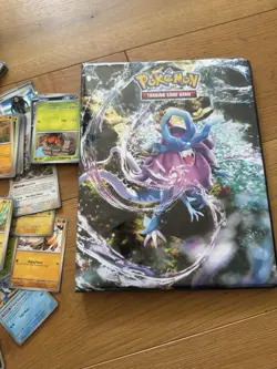 Pokemon Cards Bulk Lot 400+ Loose Plus Folder TCG Trading Card Game - Image 3