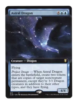 Astral Dragon (Extended Art) - Baldur's Gate Commander - MTG Near Mint - Image 1