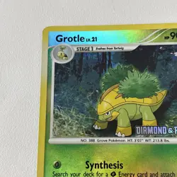 Grotle 49/130 Stamped Reverse Holo -Rare Holo Pokemon Card- Diamond Pearl - Image 5