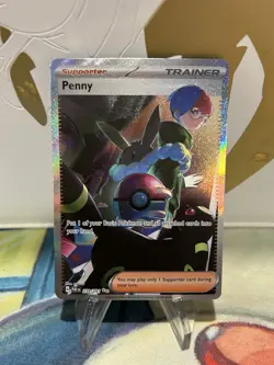Penny 239/091 Pokemon Paldean Fates Special Illustration Rare Card NM - Image 1