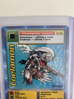 Digimon Digi-Battle Card Game Coelamon ST-36 1st Ed - NM - - Image 5