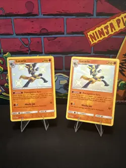 Lucario SV22/SV94 Hidden Fates Shiny Vault Holo Card Mint/Near Mint Lot Of 2 - Image 1