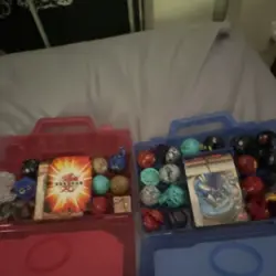 Bakugan Mixed Lot with Tsunami Card, Collectible Cards & Storage Cases - Image 2