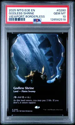 Godless Shrine (Borderless) Edge of Eternities Regular PSA 10 GEM MINT - Image 1