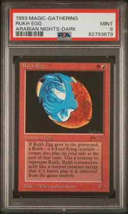 Rukh Egg (Dark) - Arabian Nights - MINT - PSA 9. See MTG in store - Image 1
