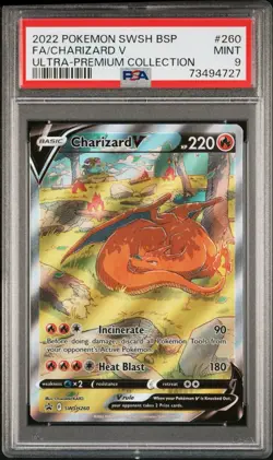 2022 Charizard V SWSH260 VMAX 261 VSTAR 262 Psa 9 SET PROMO Pokemon Cards Mint - Image 5