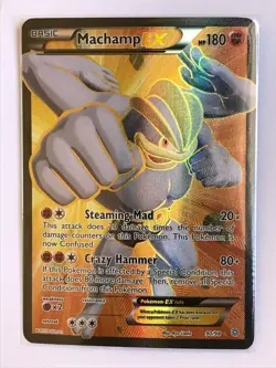Machamp EX 90/98 FULL ART ULTRA RARE Pokemon XY Ancient Origins TCG Card 2015 - Image 3