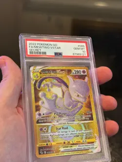 PSA 10 MEWTWO VSTAR GOLD SECRET RARE - POKEMON GO - GEM MINT #086/078 - Image 4