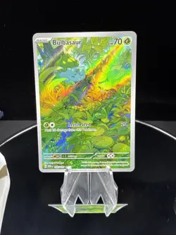 Pokemon TCG Illustration Rare Bulbasaur #166/165 Scarlet And Violet 151 - Image 1