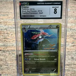 Dragalge Pokemon 2014 Black Star Promo XY10 Flashfire Prerelease STAFF CGC 8 - Image 1