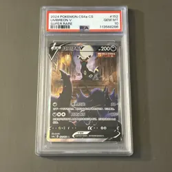 Pokemon TCG: Sword & Shield Umbreon V Alt Art CS4a CS 152/132 PSA 10 GEM MINT!! - Image 1
