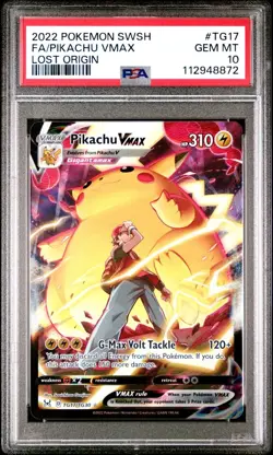 Pikachu Vmax Alt Art Full Art PSA 10 Pokemon Lost Origin TG17/TG30 - Image 1