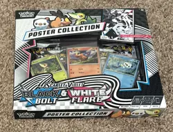 Pokemon TCG SV10.5 Black Bolt & White Flare Unova Poster Collection Box Sealed - Image 1