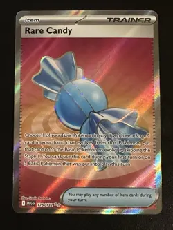 Rare Candy 175/132 Pokemon Mega Evolution Ultra Rare Full Art Trainer Holo NM - Image 1