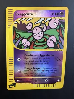 Pokemon 2003 Aquapolis Exeggcute - Reverse Holo 77/147 WoTC LP Vintage - Image 1