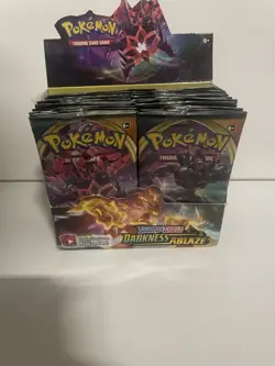 Pokemon TCG Darkness Ablaze Empty Booster Box Display - Image 2