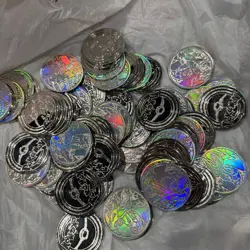 80x 2025 Pokemon Mega Charizard X Ex UPC Silver Metal Coin - Image 1