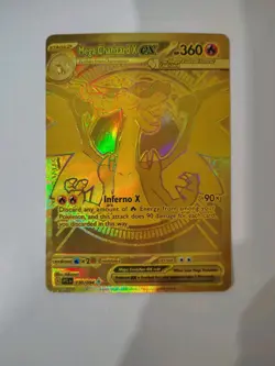 Pokemon TCG Gold Mega Charizard EX Phantasmal Flames - Image 3