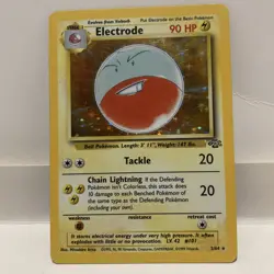 Pokemon TCG Electrode Jungle 2/64 Holo Unlimited Holo Rare LP - Image 2