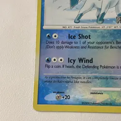 Pokemon Glaceon LV 46 Reverse Holo 20/100 Burger King Promo - Image 2