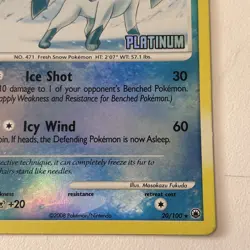 Pokemon Glaceon LV 46 Reverse Holo 20/100 Burger King Promo - Image 3