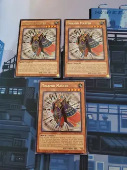 Yugioh - Triamid Master TDIL-EN029 NM 1st ed Rare x3 - Image 1