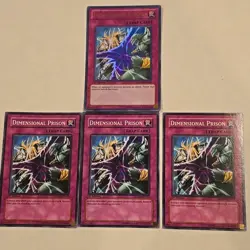 Dimensional Prison 3x SDMM & 1x RYMP -1st Edition Common NM Yugioh - Image 1
