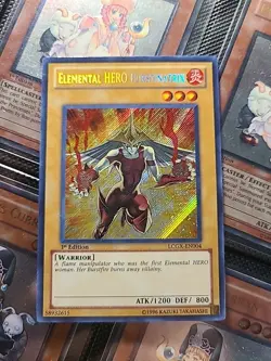 Yu-Gi-Oh Elemental Hero Burstinatrix LCGX-EN004 Secret Rare 1st Edition - Image 1