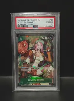2024 ONE PIECE 500 YEARS IN THE FUTURE OP07-026 JEWELRY BONNEY ALT ART PSA 10 - Image 1