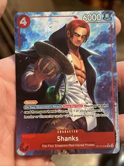 One Piece TCG Shanks OP12-008 Alternate Art Legacy of the Master - Image 1