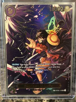 One Piece (OP-13) Carrying On His Will Monkey.D.Luffy SP OP09-119 - Image 2