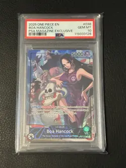 One Piece Promo Psa Magazine Exclusive Boa Hancock #038 PSA 10 - Image 1