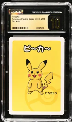 CGC 10 PRISTINE Pikachu Old Maid 2019 Japanese Pokemon Card - Image 1