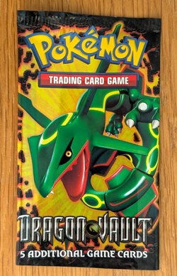 Dragon Vault ~ Booster (No Cards) Pack Wrapper ~ Rayquaza Artwork!! - Image 1