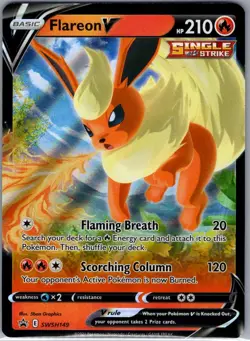 Flareon V SWSH149 SWSH: Sword & Shield Promo Cards - Pokemon Card - NM - Image 1