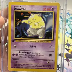 Pokemon Card - Drowzee 1st Edition Italian Base Set 49/102 Common CGC 10 - Image 3