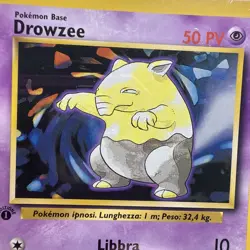 Pokemon Card - Drowzee 1st Edition Italian Base Set 49/102 Common CGC 10 - Image 5