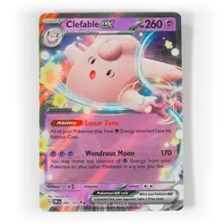 Pokemon - Clefable ex - 082/197 - SV Obsidian Flames - Half Art Card - Image 1