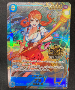 One Piece Card Game Nami OP11-054 SR Parallel 3rd Anniversary Promo Japanese - Image 1