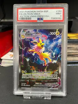 Jolteon VMAX #SWSH184 - PSA 9 - Pokemon Promo - Sword & Shield - Graded Card - Image 1