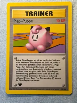 Pokemon Trainer 1st Edition GERMAN Clefairy/Piepi-Puppe Base Set card 70/102 - Image 1