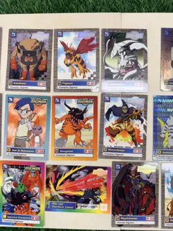 LOT OF 37 VINTAGE DIGIMON TRADING CARD LOT WITH HOLOS INCLUDED - Image 3