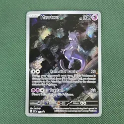 NM Mewtwo SVP 052 Scarlet Violet 151 Promo Illustration Rare Pokemon Card - Image 1