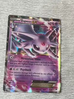 Pokemon ESPEONEX 52/122 Holo Collecting Card - VERY GOOD to MINT - never played - Image 1