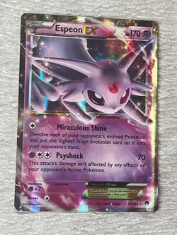 Pokemon ESPEONEX 52/122 Holo Collecting Card - VERY GOOD to MINT - never played - Image 2