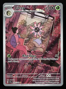 Lileep 145/142 Illustration Rare Stellar Crown Pokemon Card - Image 1